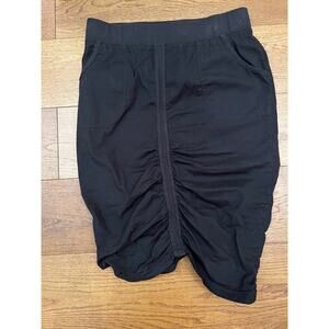 Black Mini Skirt with Elastic Waistband